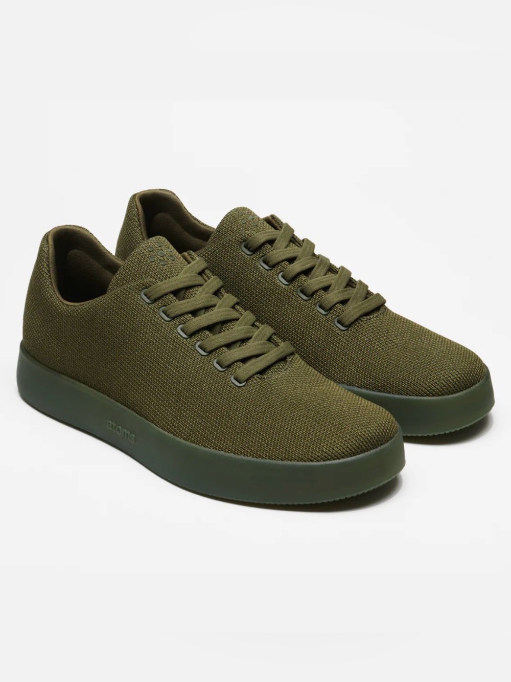 * atoms * Olive Green Knit Model 001 Sneakers